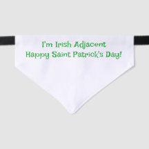 Pet bandanna for Saint Patrick's Day