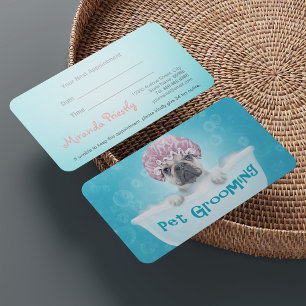 Pet Bathing and Grooming - Appointment Card