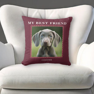 Pet Best Friends Dog Photo  Cushion