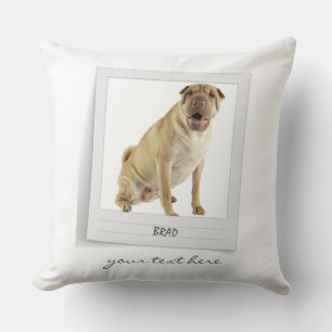 Pet Birthday Photo and Frame Personalised Cushion