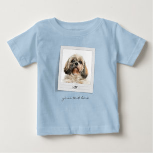 Pet Birthday Photo Frame Personalised Baby T-Shirt