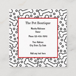 Pet Boutique Fun Unique Business Cards
