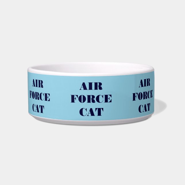 Pet Bowl Air Force Cat (Front)