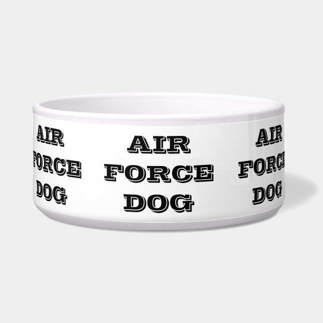 Pet Bowl Air Force Dog (Front)