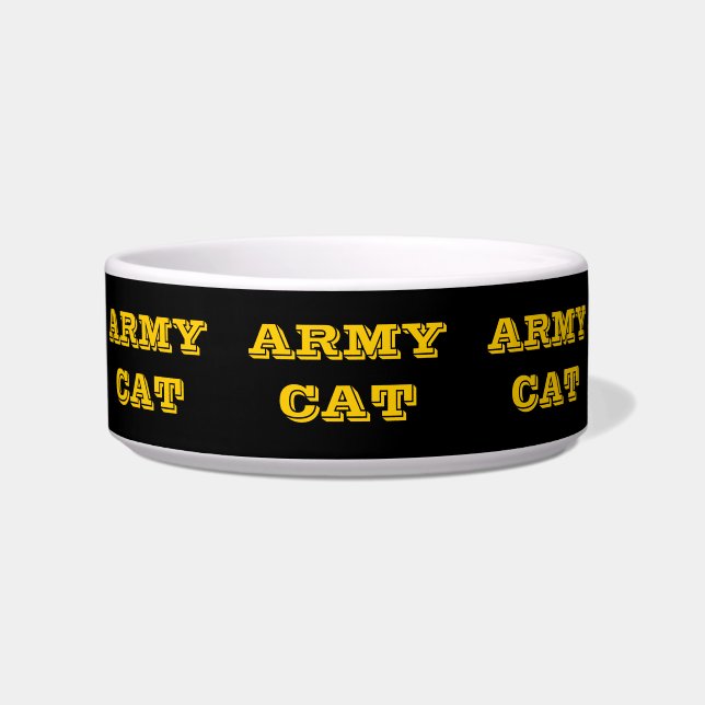 Pet Bowl Army Cat (Front)