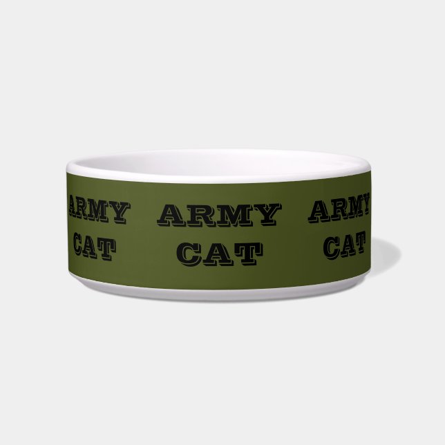 Pet Bowl Army Cat (Front)