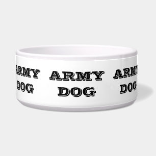 Pet Bowl Army Dog
