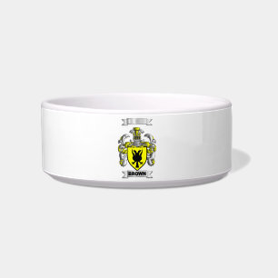 Pet Bowl Brown Family Surname And Shield