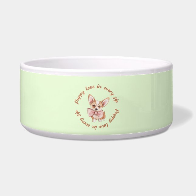 pet bowl | Cute Dog Lover  (Front)
