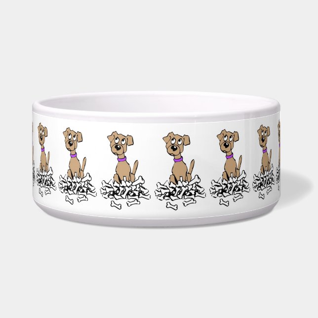 Pet Bowl/Dog with Bone (Right)