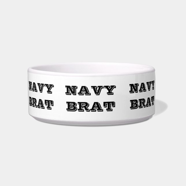 Pet Bowl Navy Brat (Front)