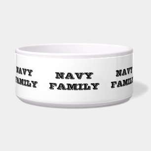 Pet Bowl Navy Family