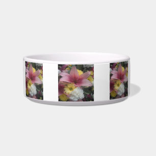 Pet Bowl Pink Lily Beauty
