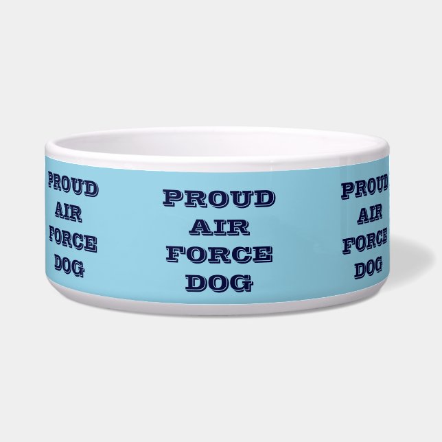 Pet Bowl Proud Air Force Dog (Front)