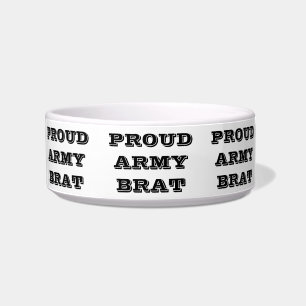 Pet Bowl Proud Army Brat