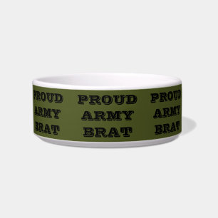 Pet Bowl Proud Army Brat