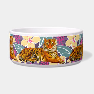 Pet Bowl Tiger Jungle