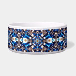 Pet Bowl with Argentinian Colours Abstract Design