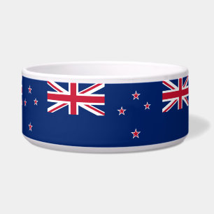 Pet Bowl with flag of New Zealand