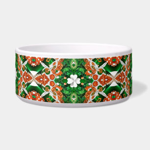 Pet Bowl with Ireland Colours Abstract Design