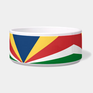 Pet Bowl with Seychelles Colours Abstract Design