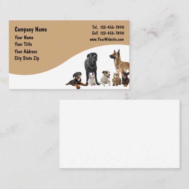 Pet Business Cards (Front/Back)