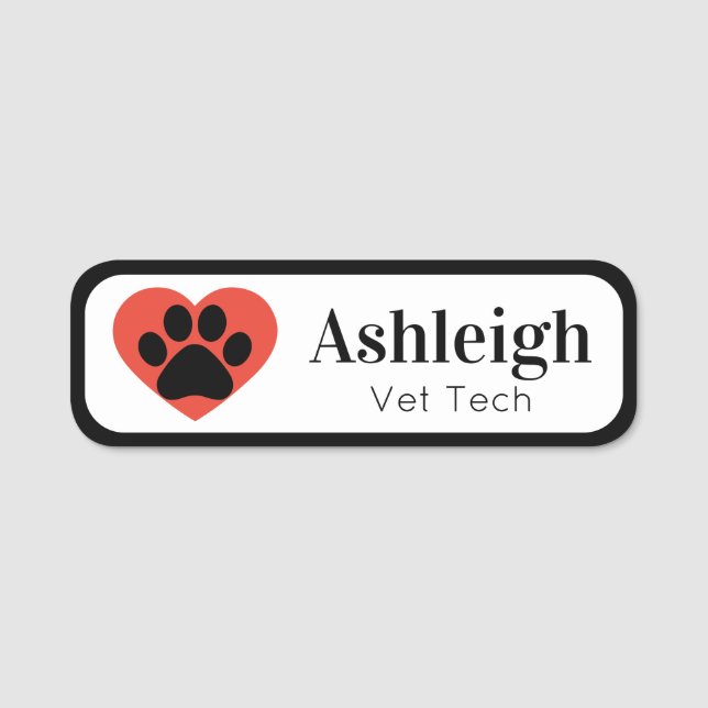 Pet Business Name Tag (Front)