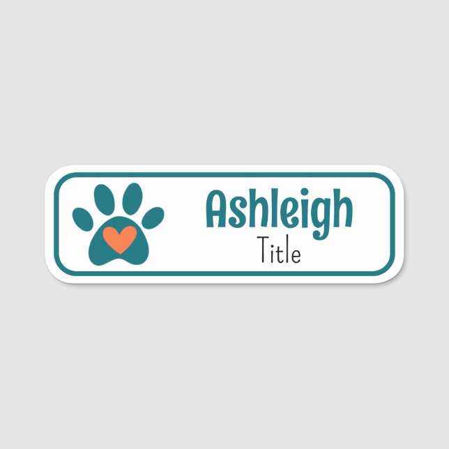 Pet Business Name Tag (Front)