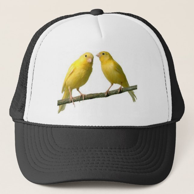 Pet Canary Bird Merchandise Trucker Hat (Front)
