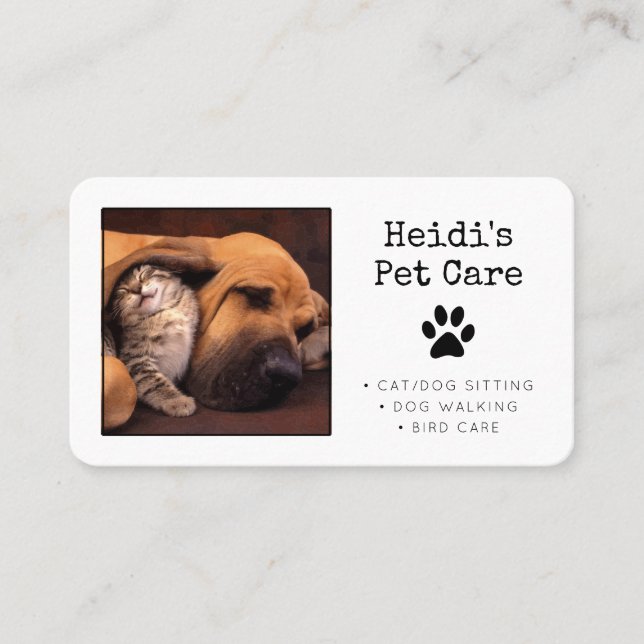 Pet Care Appointment Card (Front)