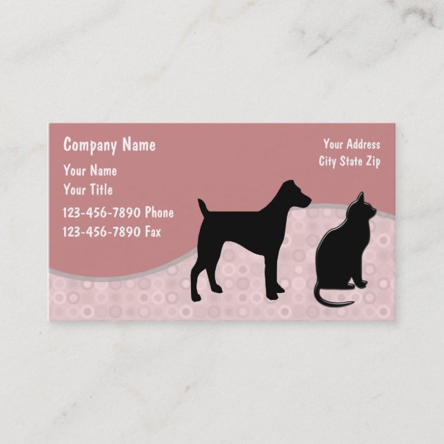Pet Care Business Card (Front)
