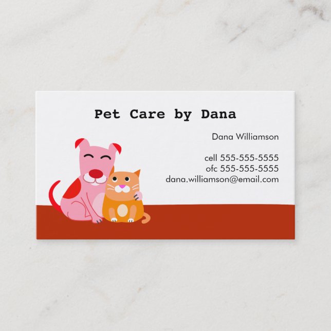 Pet Care Business Card (Front)