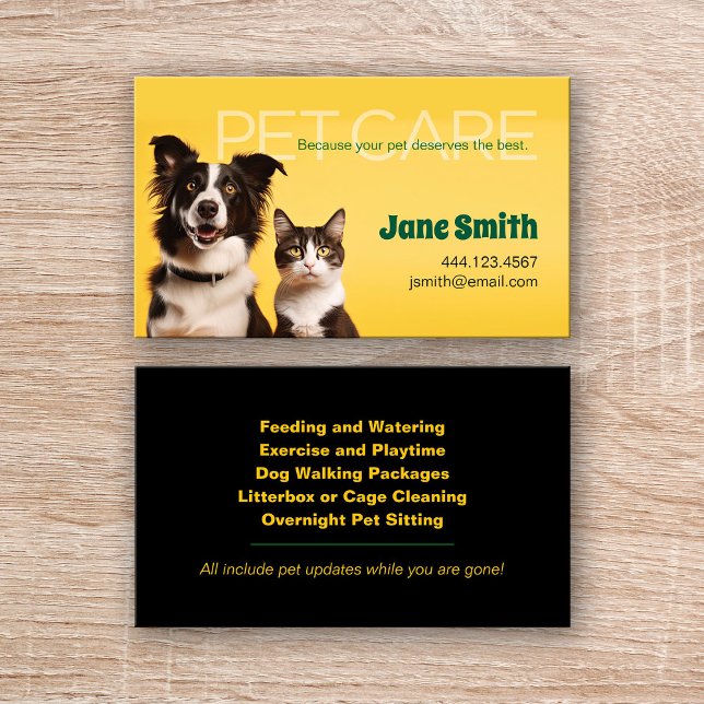 Pet Care Business Card (Creator Uploaded)