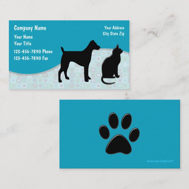 Pet Care Business Card (Front/Back)