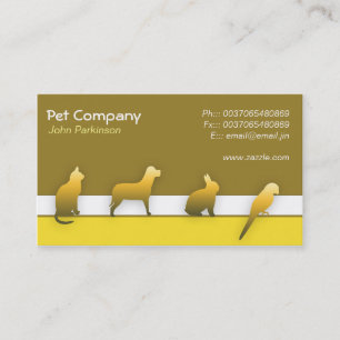 Pet Care business card