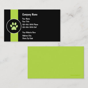 Pet Care Business Cards