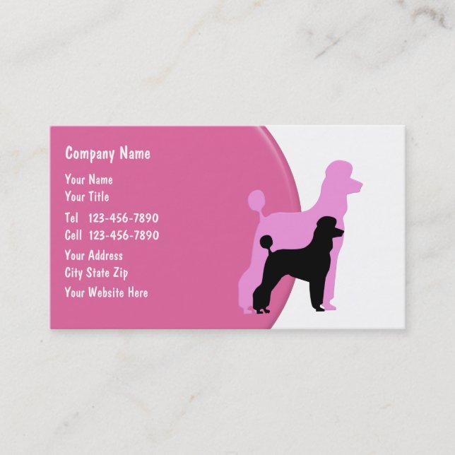 Pet Care Business Cards (Front)