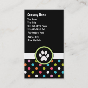 Pet Care Business Cards