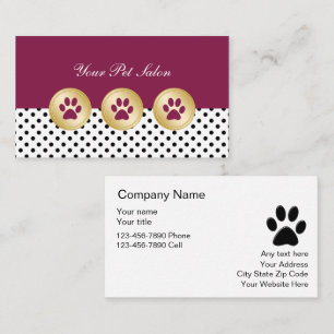 Pet Care Business Cards