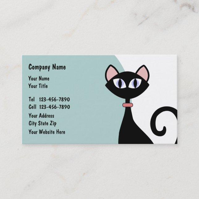 Pet Care Business Cards (Front)