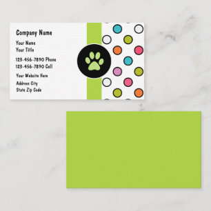 Pet Care Business Cards