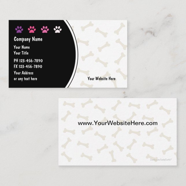 Pet Care Business Cards New (Front/Back)