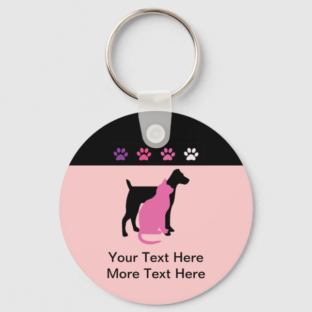 Pet Care Business Keychains (Front)