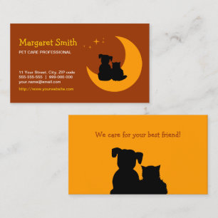 Pet Care Pets Sitter Veterinarian business card