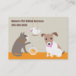 Pet Care Services Business Card