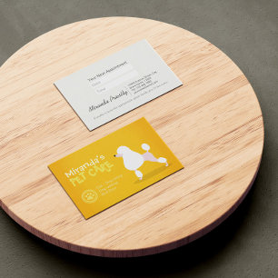 Pet Care Sitting Bathing and Grooming Beauty Salon Appointment Card