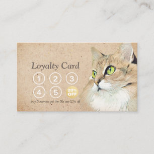 Pet Care Sitting Bathing & Grooming Loyalty Punch