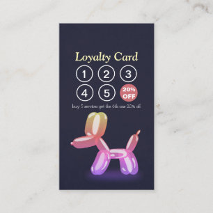 Pet Care Sitting Bathing & Grooming Loyalty Punch