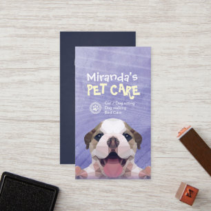 Pet Care Sitting Bathing & Grooming Loyalty Punch Card