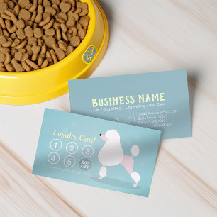 Pet Care Sitting Bathing & Grooming Loyalty Punch Card